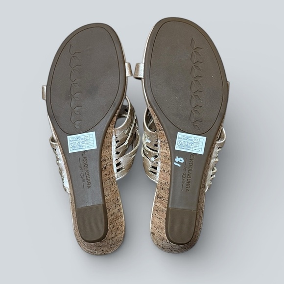 Koolaburra by UGG Metallic Gold Slide Sandals - Picture 7 of 7